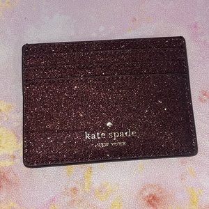 Kate Spade glitter card holder